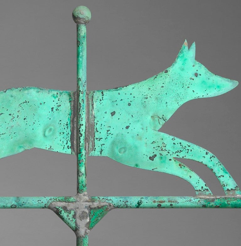 Silhouette Running Fox Form Weathervane In Good Condition In London, GB
