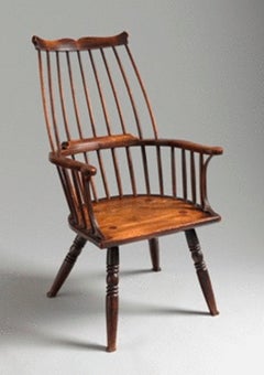 ''Lobster Pot'' Form Windsor Comb Back Chair