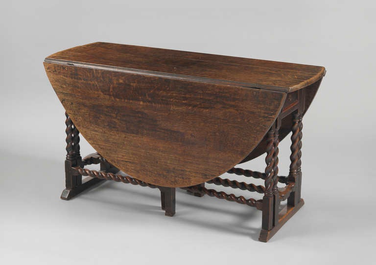 Fine and Remarkable Charles II Period Oval Table