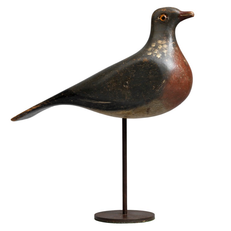 Rare Early Wood Pigeon Decoy at 1stdibs