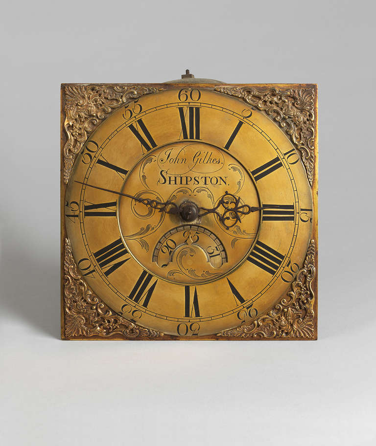 English Original 18th Century Quaker Longcase Clock