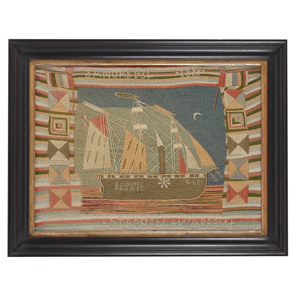 “Bessie, ” Rare Sailor Work Ship Picture