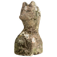 Primitive Folk Art Sculpture of a Cat