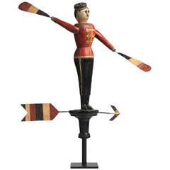 Antique Soldier Form Whirligig