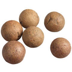 Used Sculptural Collection of Six Early Boules