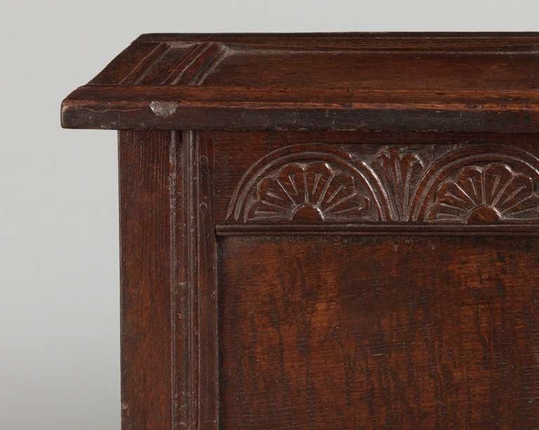Charles II Period Panelled Chest In Excellent Condition In London, GB