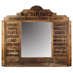 Antique 'S and R Dutch' Land Estate Agent’s Trade Sign