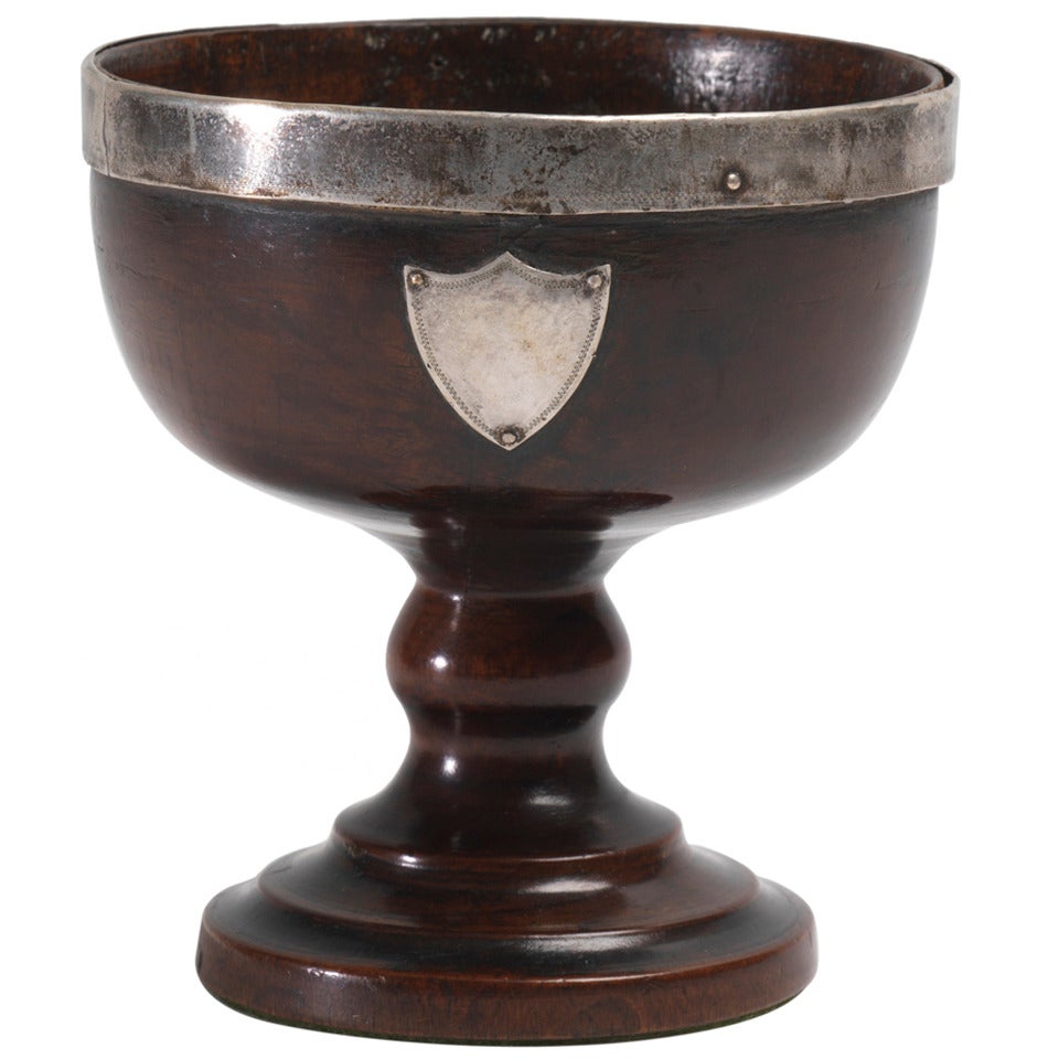 Georgian Fruitwood Wine Goblet For Sale
