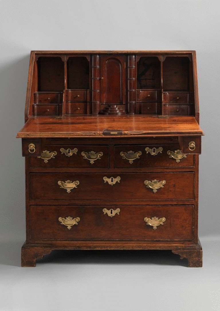 English Provincial 18th Century Fall Front Writing Desk For Sale