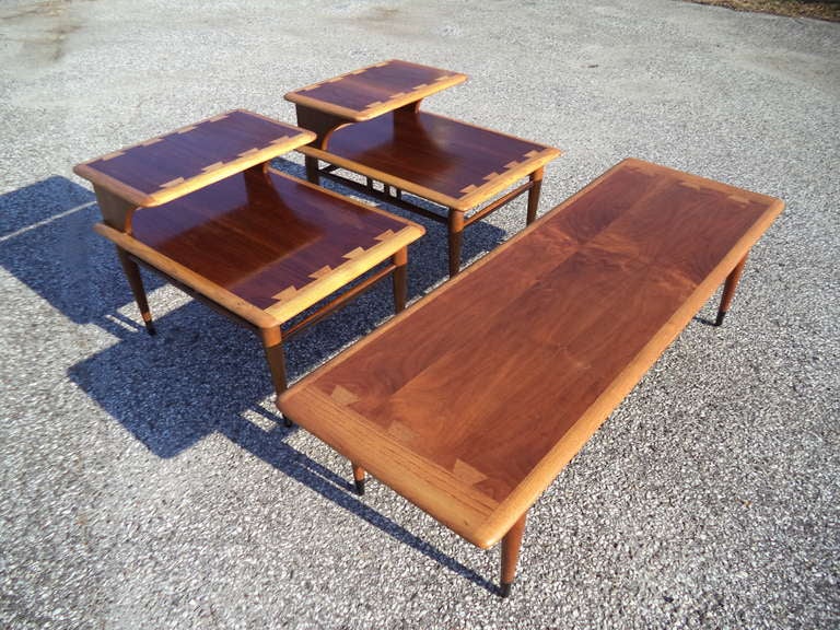 Wood Mid Century Modern Coffee Table by Lane