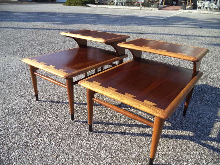20th Century Pair of Mid Century Modern Lane Acclaim End Tables