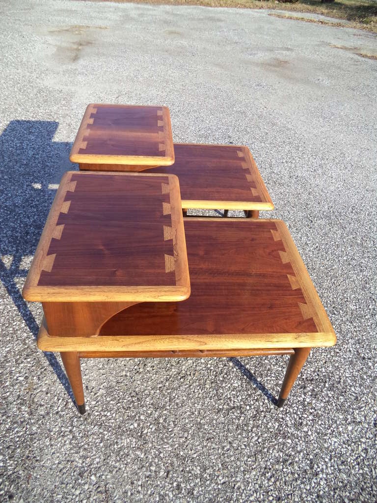 Unknown Pair of Mid Century Modern Lane Acclaim End Tables