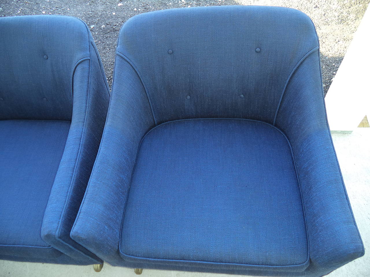 Pair of 1960's Club Chairs In Excellent Condition In Redding, CT