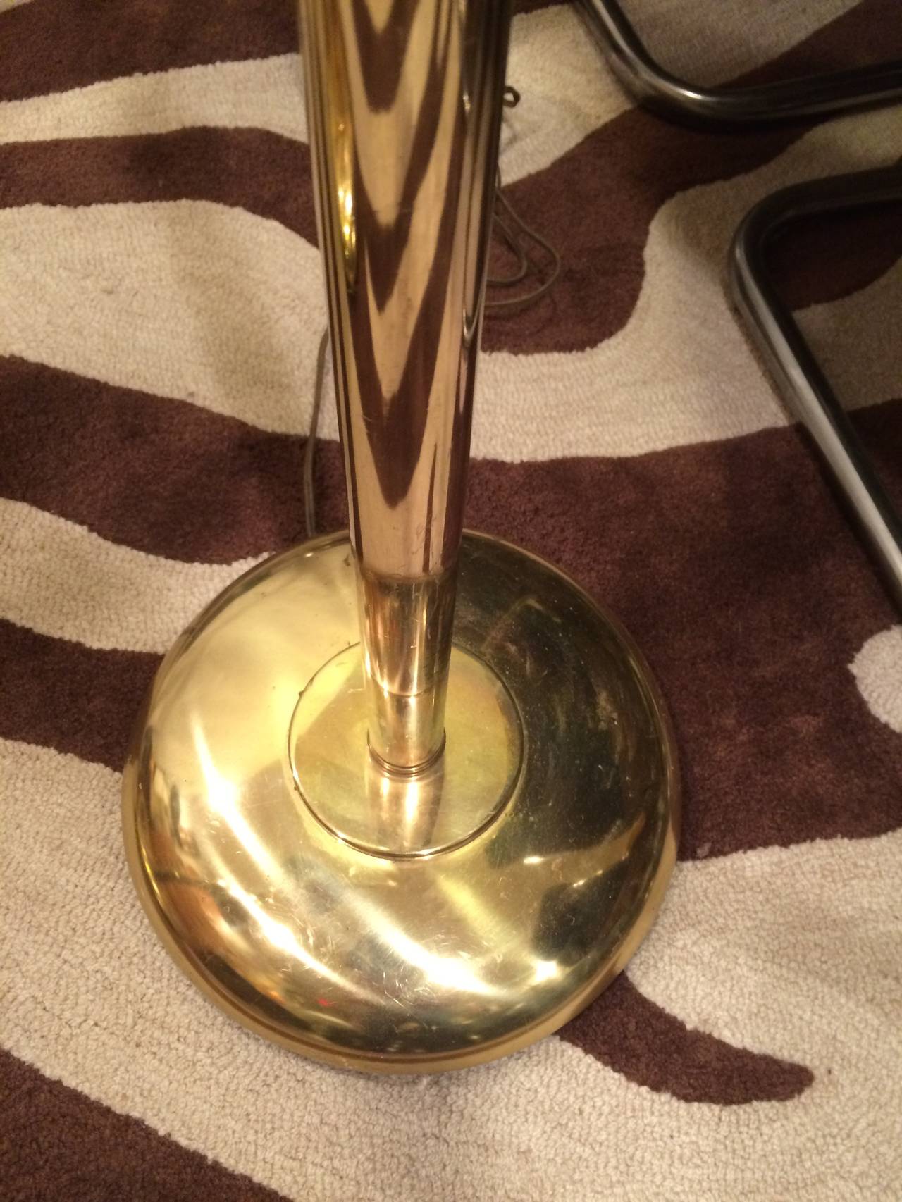 Pair of Mid-Century Modern Brass Floor Lamps 4