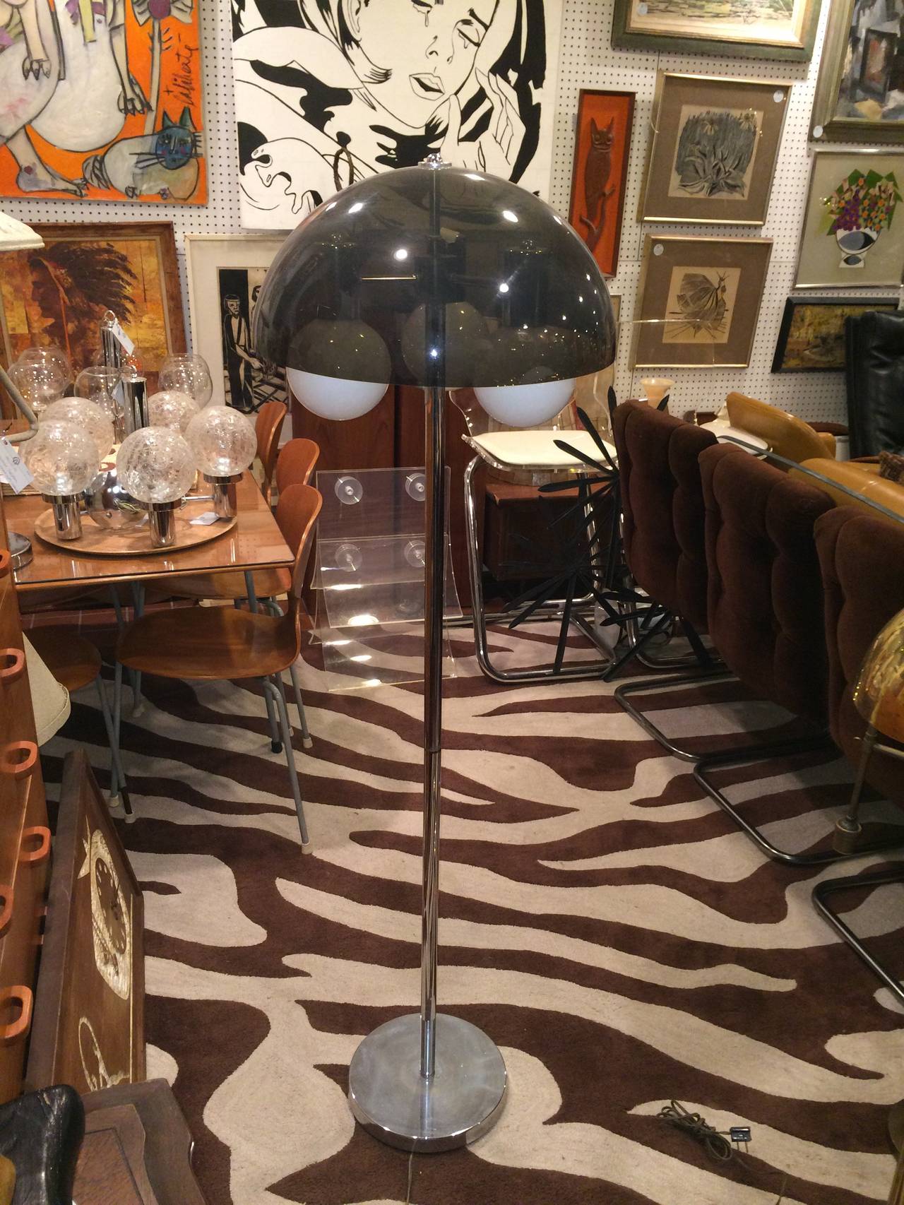 vintage mushroom floor lamp