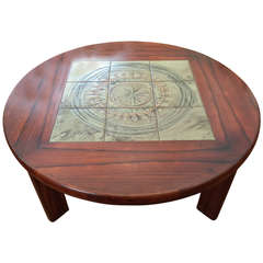 Mid Century Danish Round Coffee Table