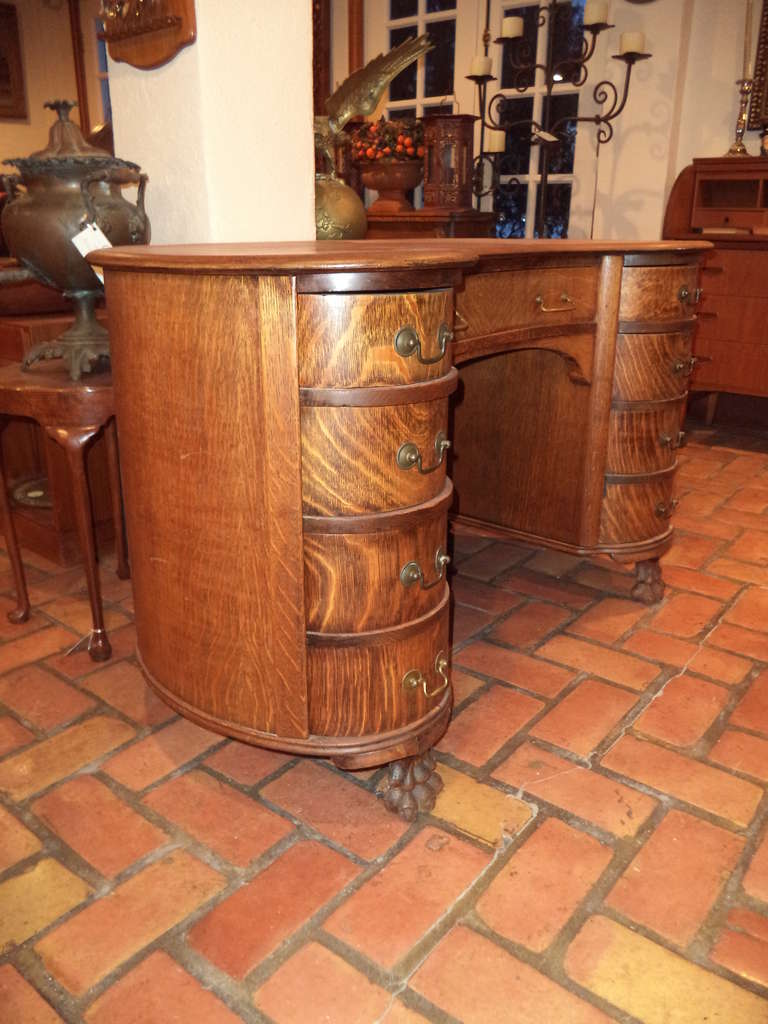 antique kidney desk