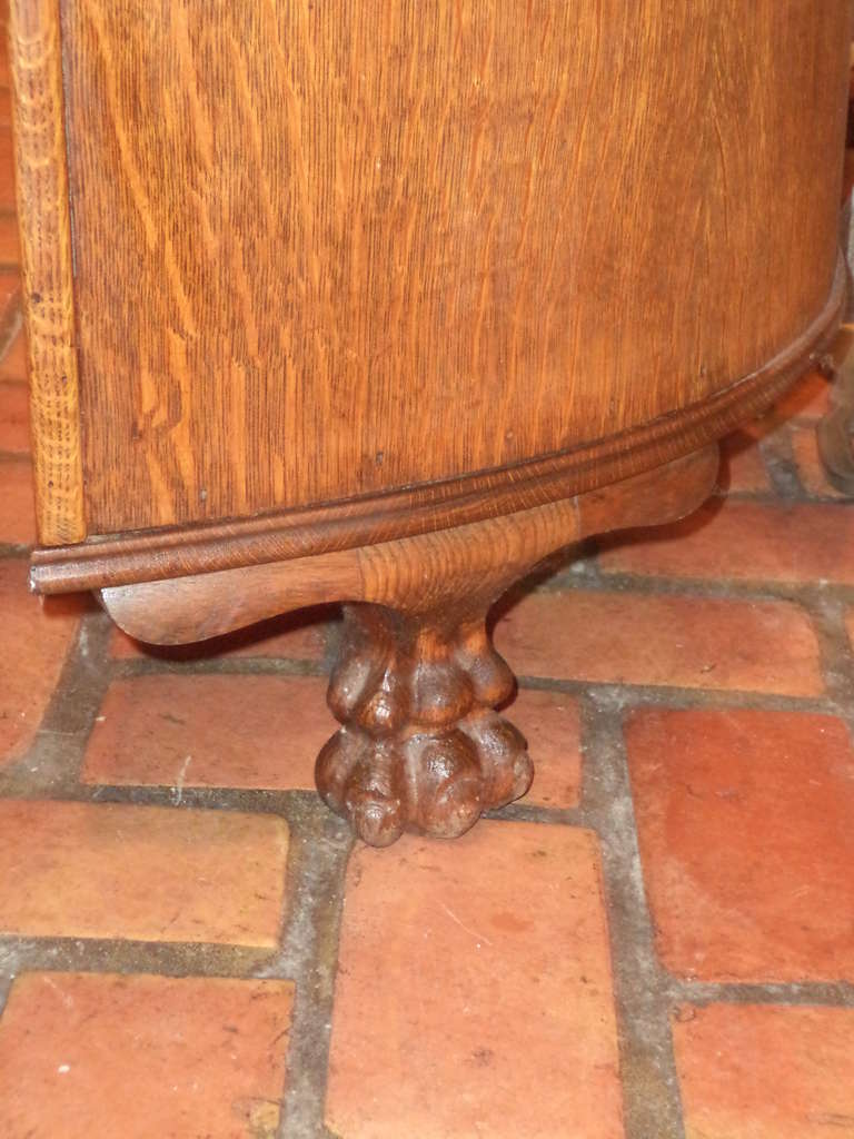 20th Century Antique Oak Kidney Shaped Desk
