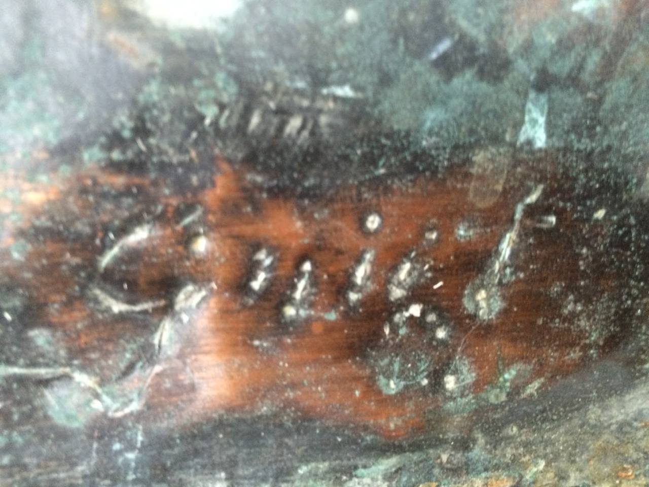 Signed Copper Plaque of a Mermaid 4