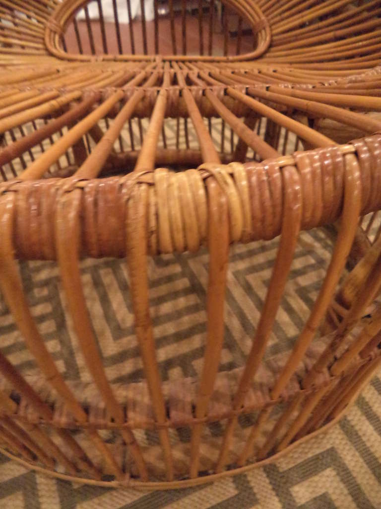 Pair of Rattan Bucket Chairs by Franco Albini for Vittorio Bonacina 4