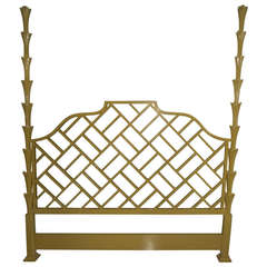 Used Hollywood Regency King Headboard
