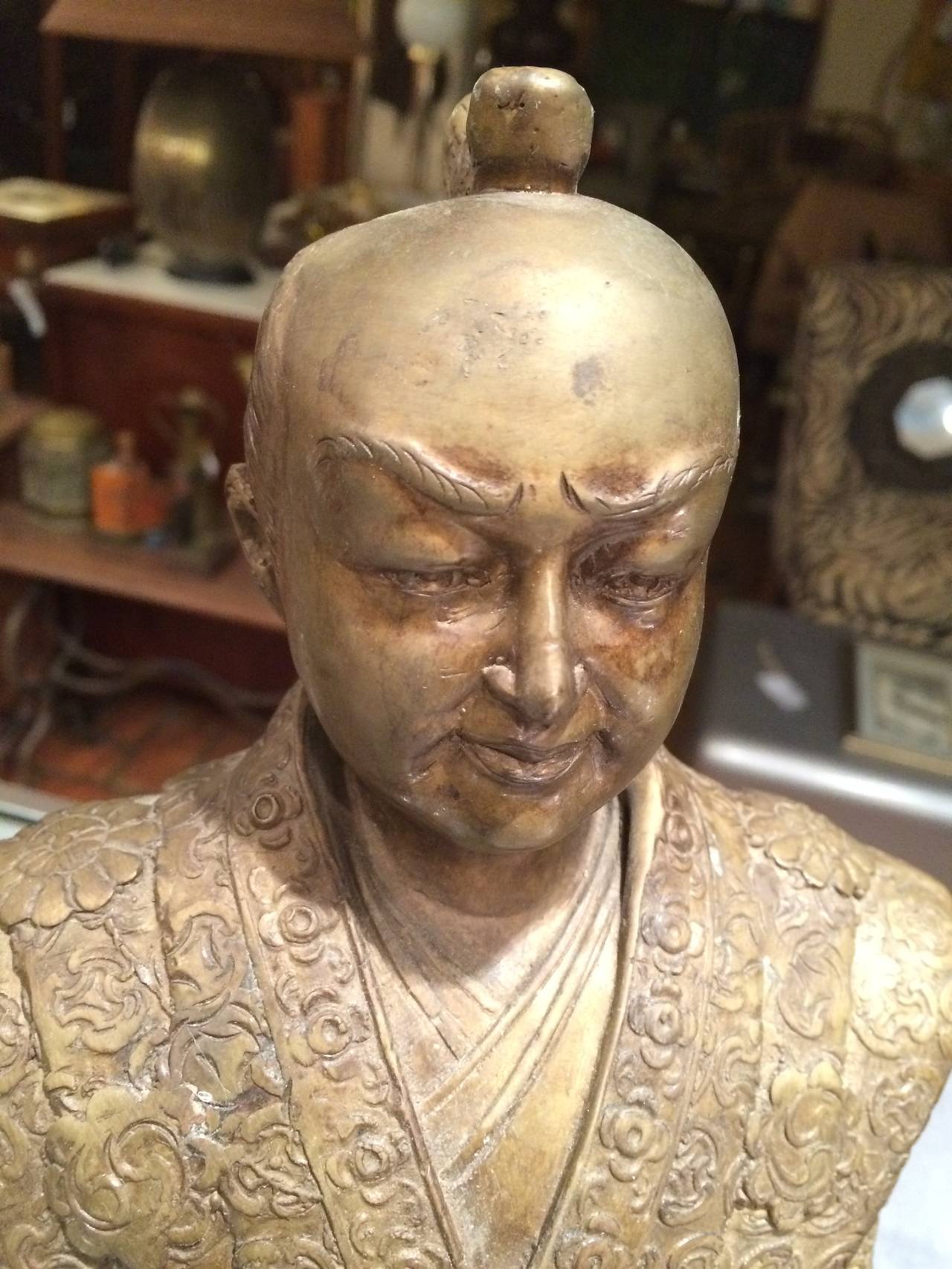 Pair of Bronze Asian Statues at 1stDibs asian bronze statues