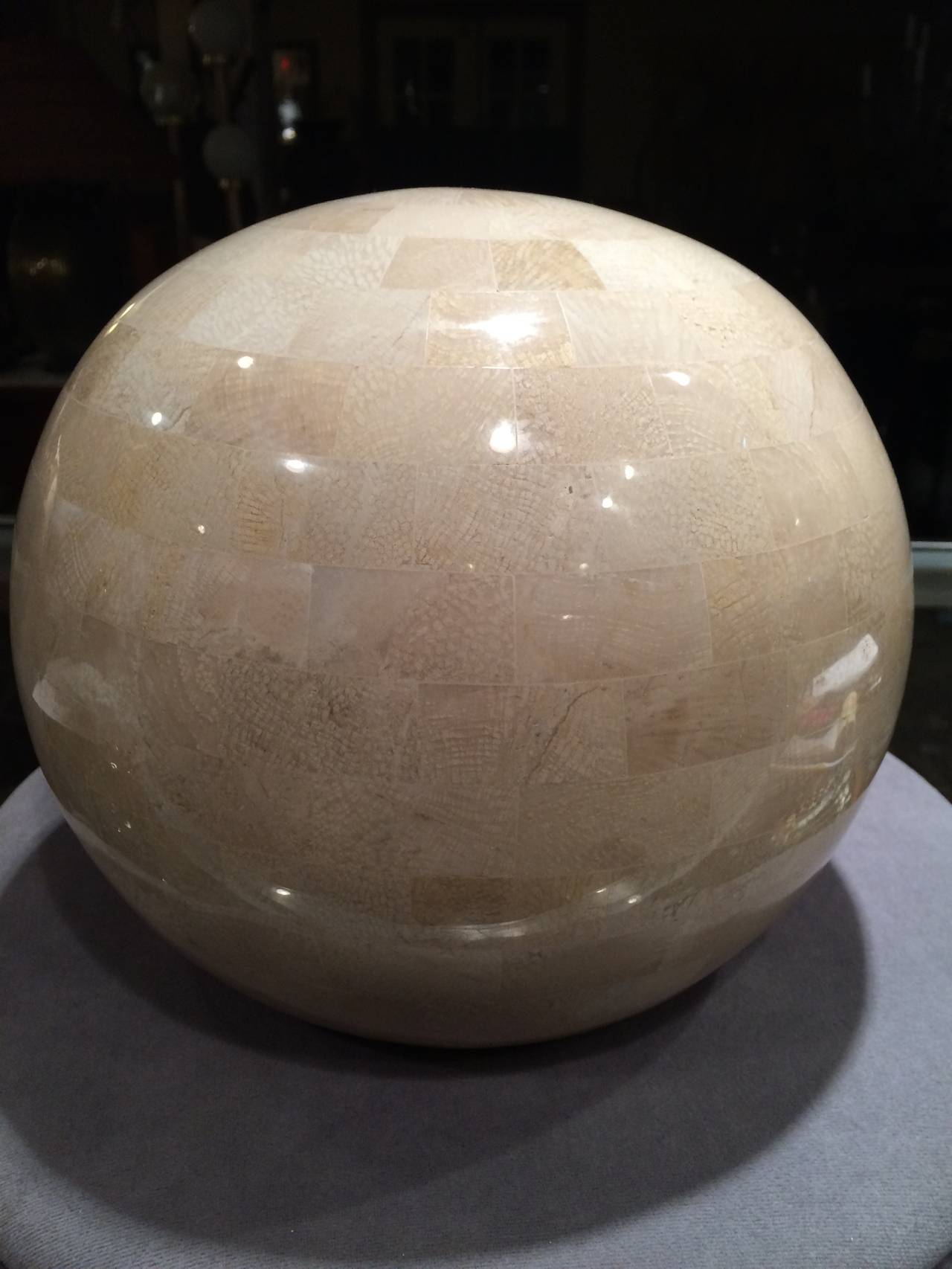 Philippine Maitland Smith Tessellated Stone Sphere
