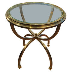 Hollywood Regency Round Side Table