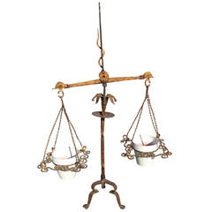 Italian Gilt Iron Scales of Justice Planter 8