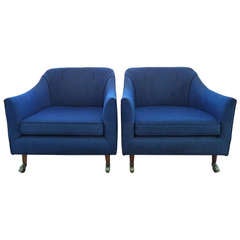 Pair of 1960's Club Chairs