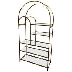 Hollywood Regency Brass Etagere 3