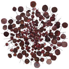 Enormous Starburst Wall Sculpture Attributed to Curtis Jere 6