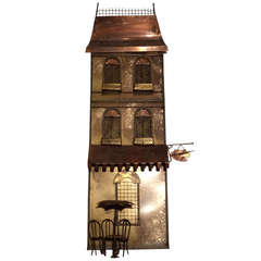 Curtis Jere Wall Sculpture of Parisian House 7