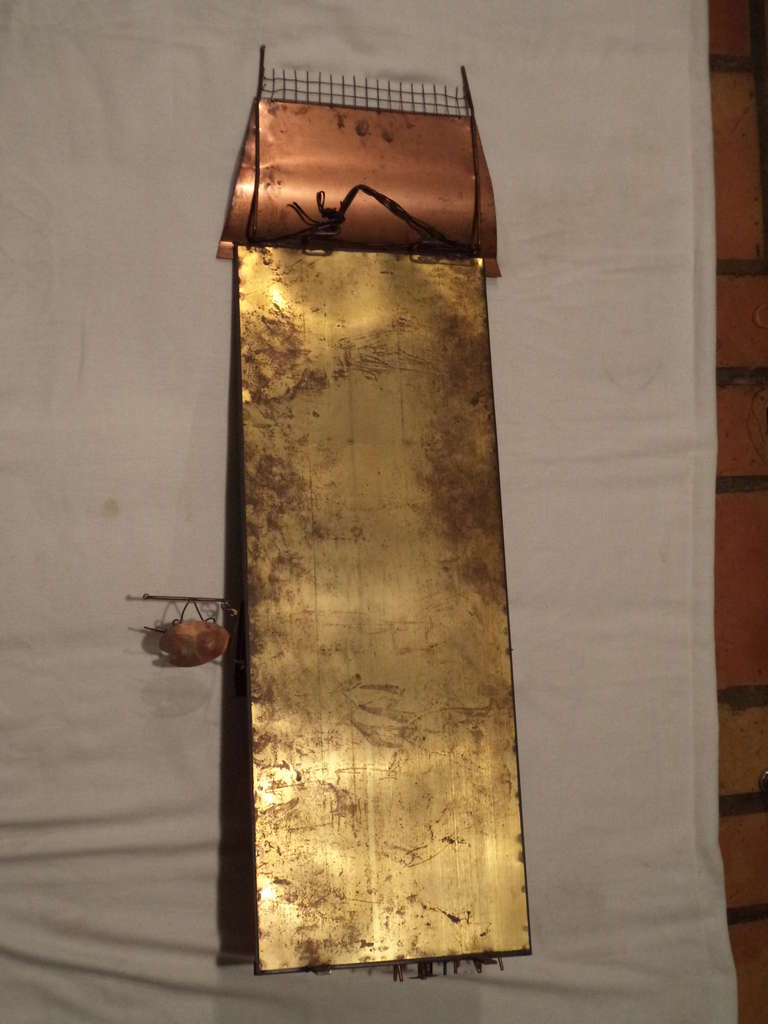 Mid-20th Century Curtis Jere Wall Sculpture of Parisian House
