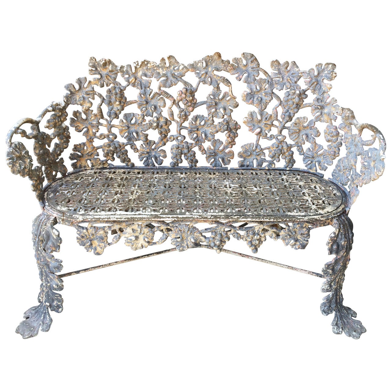 Antique Cast Iron Bench