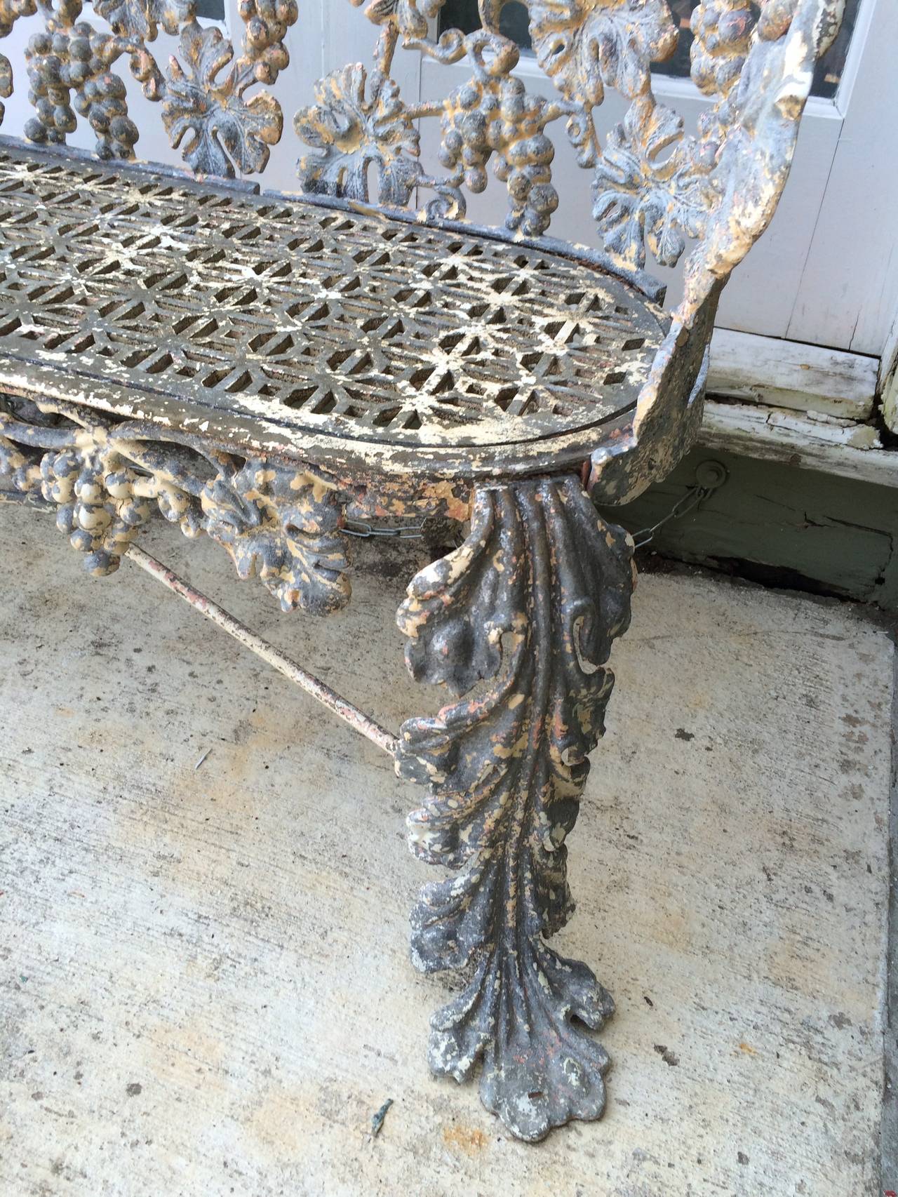 Antique Cast Iron Bench at 1stDibs vintage cast iron bench for sale