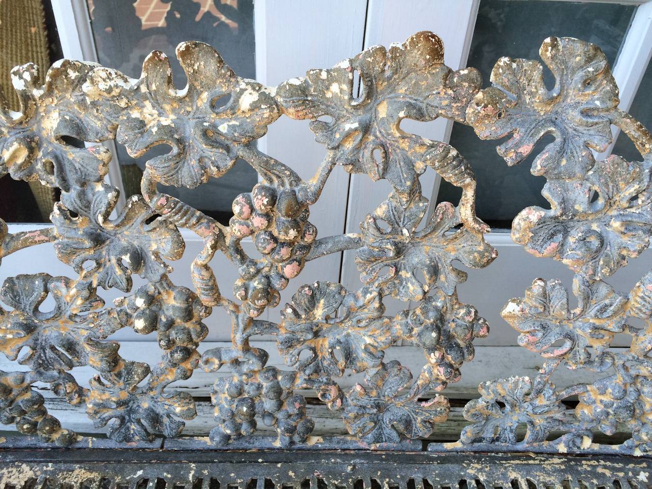 vintage cast iron bench for sale