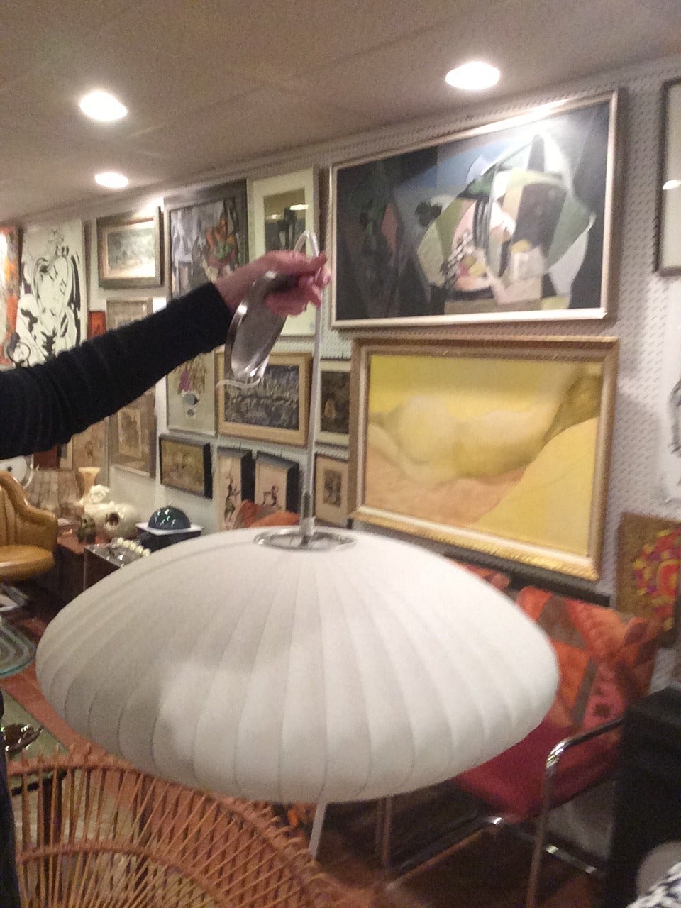 George Nelson  Bubble Saucer Pendant Light In Excellent Condition In Redding, CT