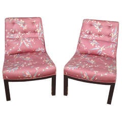 Pair of  Slipper Chairs by Edward Wormley for Dunbar