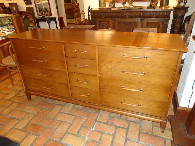 Mid-Century Modern Henredon Heritage 12 Drawer Dresser