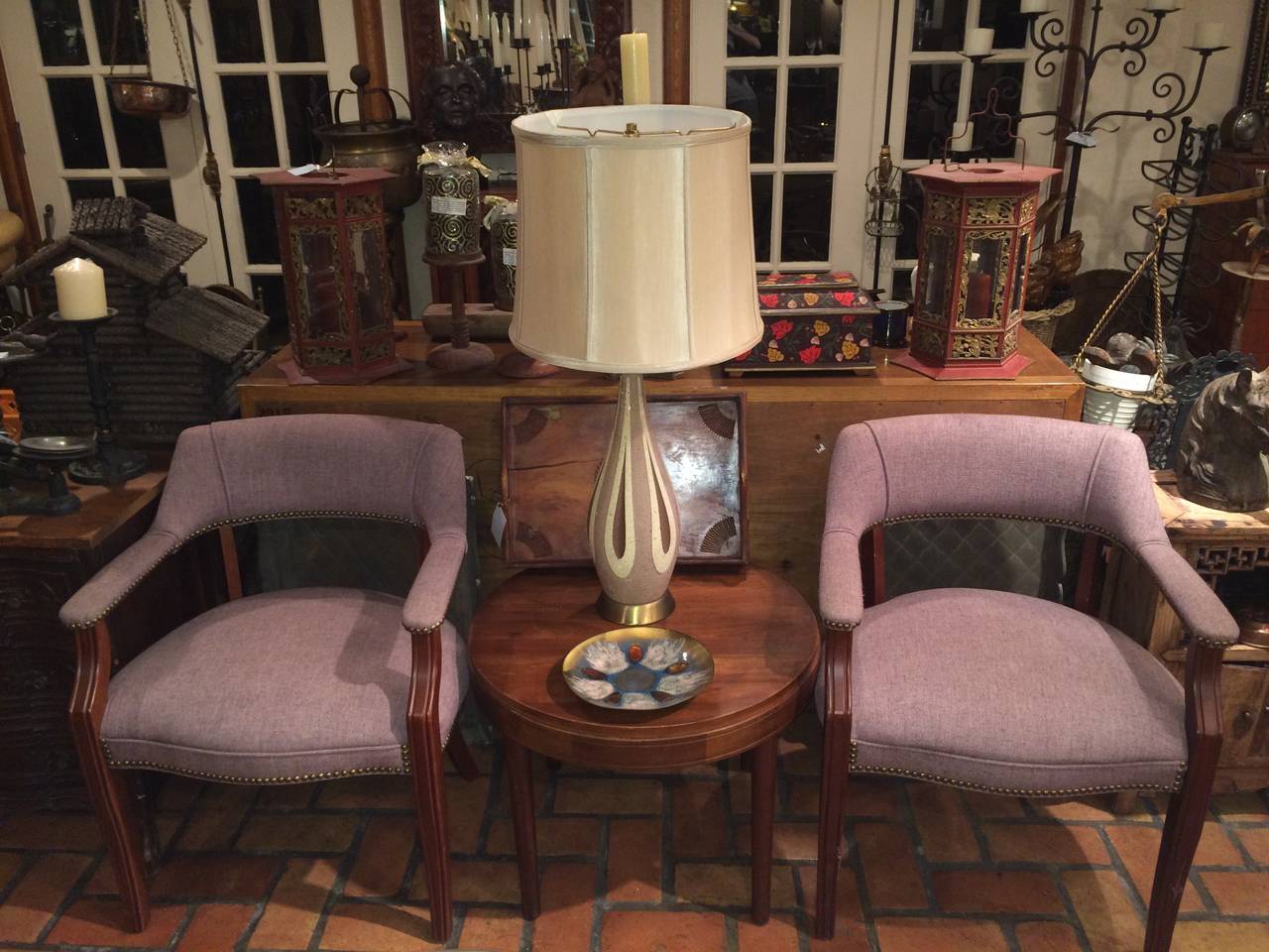 Pair of Mid-Century Arm chairs In Good Condition In Redding, CT