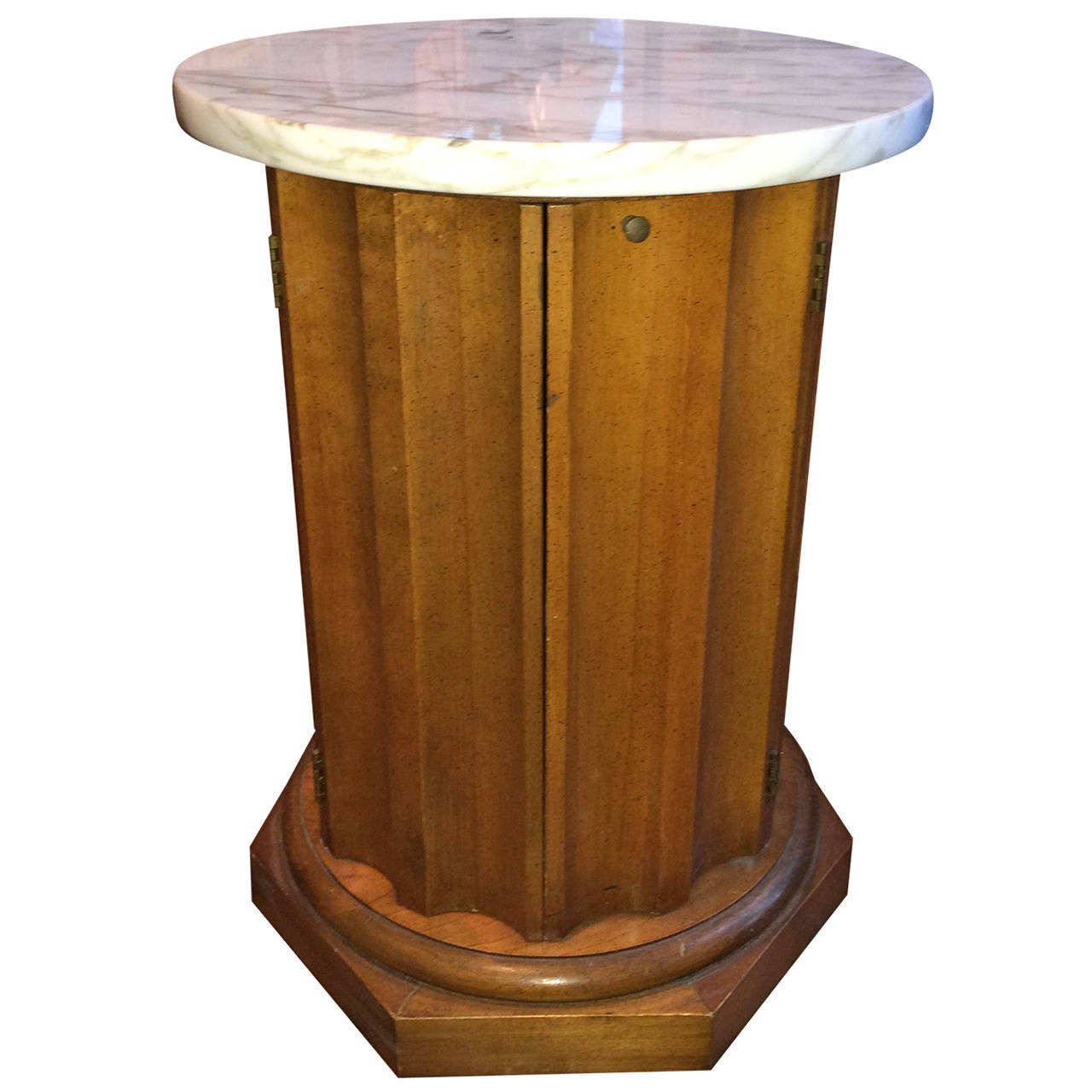 Round Cabinet Table With Marble Top