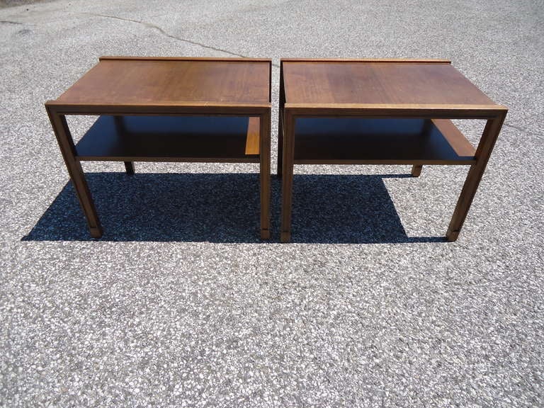 Pair of Edward Wormley for  Dunbar Side Tables