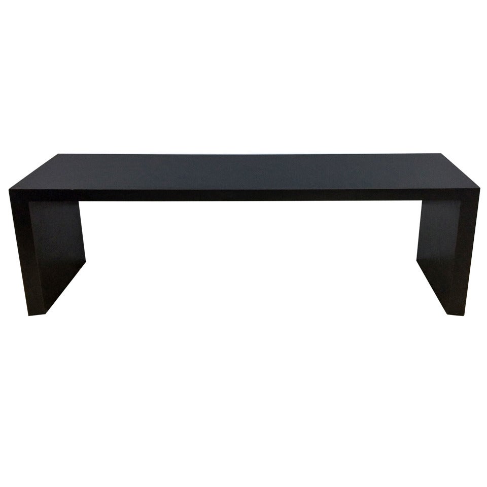 Matte Black Parsons Sofa Table