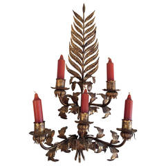 Gilded Iron Wall Sconce 9