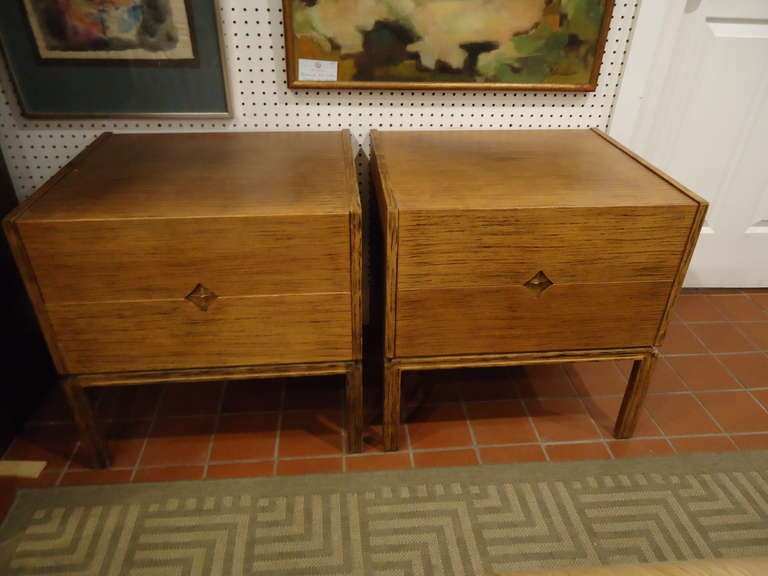 Pair of Swedish Mid-Century Nightstands Attributed to Edmond Spence