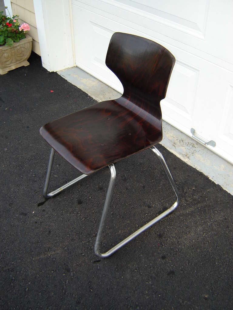 Mid-Century Modern Rare Mid Century Elmar Flototto Rosewood Side Chair For Sale