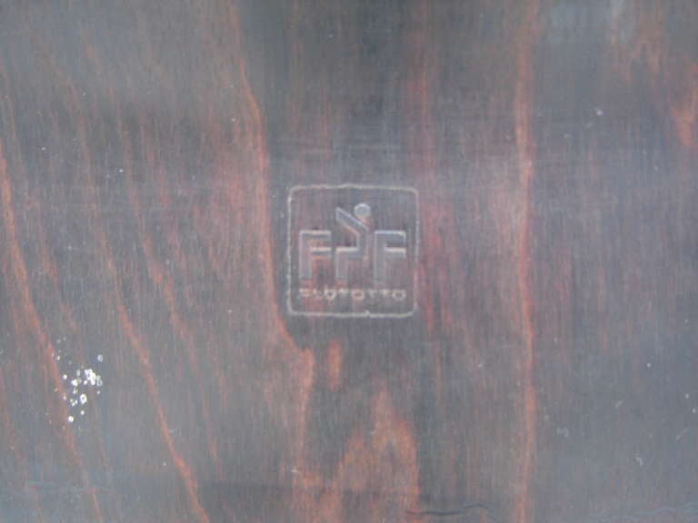 Seltener Beistellstuhl aus Palisanderholz von Elmar Flototto aus der Mitte des Jahrhunderts (Chrom) im Angebot