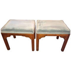 Vintage Pair of Ethan Allen Stools
