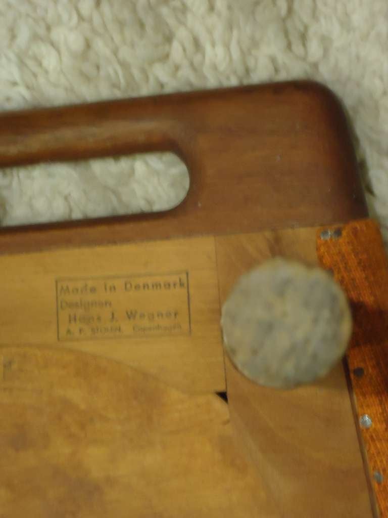 Hans Wegner Papa Bear Ottoman / Stool 1